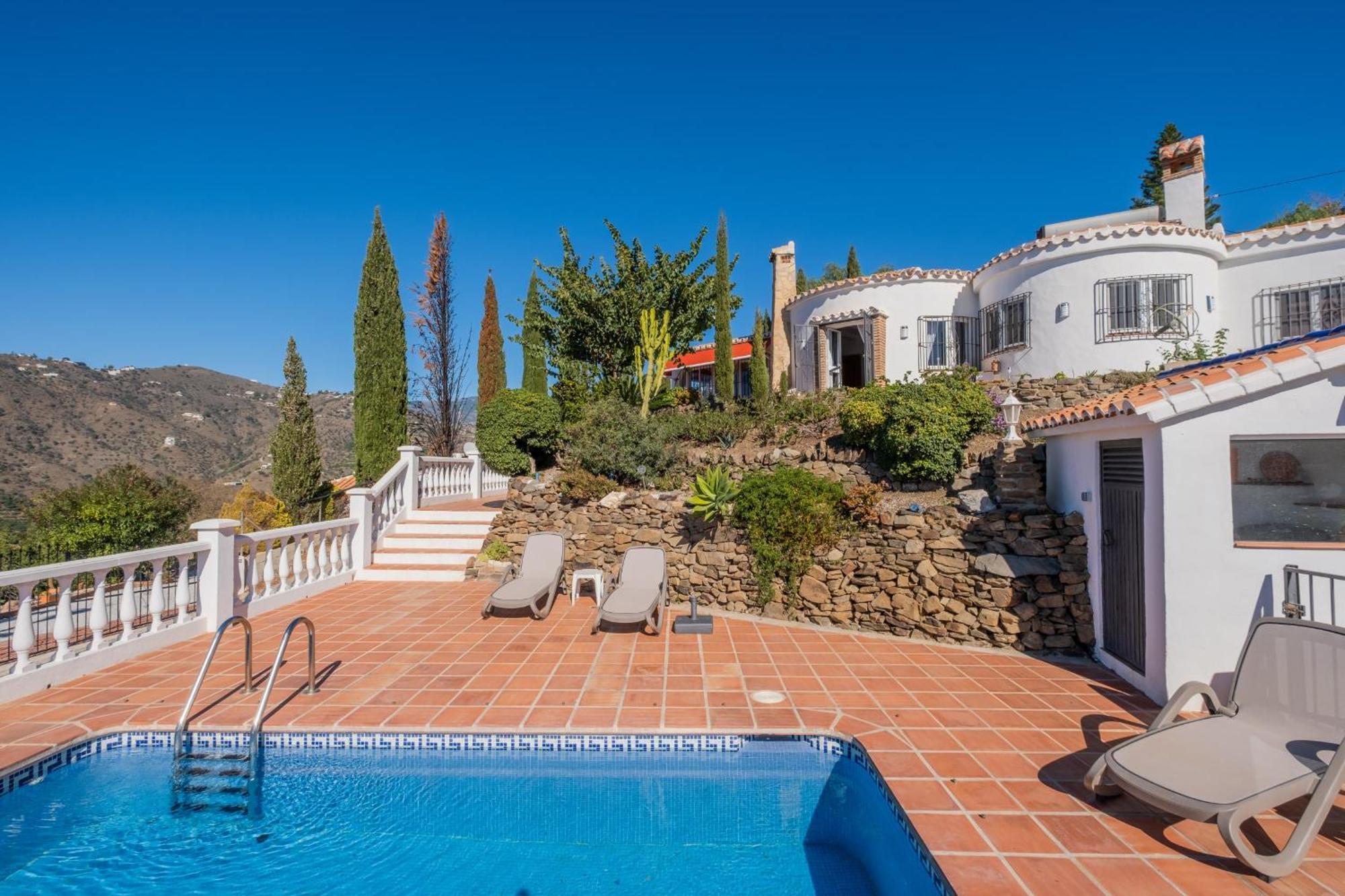Casa La Siesta Villa With Magical View Own Pool Màlaga Exteriér fotografie